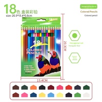Ensemble de crayons de couleur 12/18/24 couleurs, crayons à base d'huile spéciaux pour les enfants, les élèves du primaire, les étudiants, fabrication en gros par le fabricant