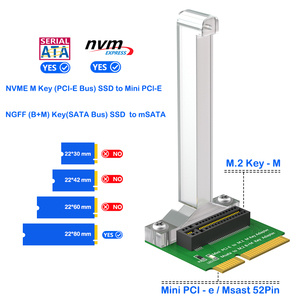 <span class=keywords><strong>M</strong></span>.2 NVMe SSD PCI-e/<span class=keywords><strong>M</strong></span>.2 NGFF B+<span class=keywords><strong>M</strong></span> Key 适配器 PCB 支撑架 笔记本电脑垂直安装 2280 型电脑 600MB/s 现货 - Product Image 2