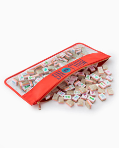 Jeu de tuiles de mahjong américain nacrées - 160 tuiles de luxe, en acrylique 4 couches avec gravure artisanale exquise - Product Image 3