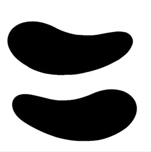 Patchs oculaires réutilisables en silicone noir pour extensions de cils UV, bloquant à 100 % les UV, patchs oculaires UV réutilisables - Product Image 5