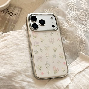 Flores de resina para funda de iPhone 17 Pro Max, estilo fresco de primavera para Apple 17, 16 de resina, 13 con galvanoplastia - Product Image 4