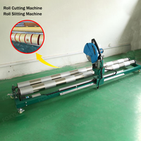 Machine de découpe de rouleaux semi-automatique en PVC Foxygen, machine de découpe de bobines en PVC, machine de découpe de rouleaux de tissu, machine de découpe de rouleaux pour plafond tendu