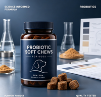 Friandises à Mâcher Probiotiques Premium pour Chiens – Soutien Digestif Avancé & Santé Intestinale – Poudre de Citrouille – Tous Âges – Durée de Conservation de 2 Ans