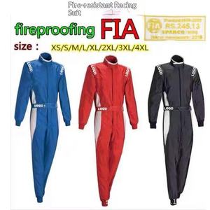 Combinaison <span class=keywords><strong>de</strong></span> course unisexe une pièce pour <span class=keywords><strong>karting</strong></span>, tout-terrain, drift, rallye, ignifuge, en pur coton, avec marquages au <span class=keywords><strong>laser</strong></span> - Product Image 3