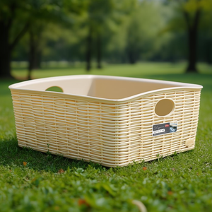 Cestino plastica High (36x29x13cm) ELEGANCE <b>Tortora</b> 30991 - Product Image 3