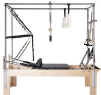 Máquina de Pilates Multifuncional Cadillac Reformer MJD W25 con Estructura de Roble Macizo para Ejercicios Corporales