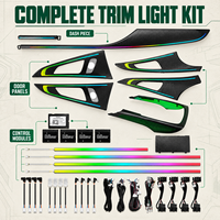 Kit d'éclairage ambiant dynamique HSSH pour Audi A6 C7 2012-2018, mise à niveau de l'éclairage intérieur LED 12V, 3-5W