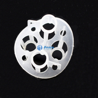 Anneaux Raschig de type couronne en plastique PP PE CPVC Heilex de 50/76/100 mm pour tours de distillation, moulage par soufflage et découpe par injection
