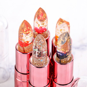 Lápiz Labial con Diseño Floral Personalizado en Tubo Transparente, Cambia de Color, Hidratante, Bálsamo Labial Natural, Maquillaje Labial al por Mayor, OEM - Product Image 5