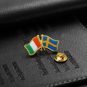 New Resin Epoxy Flag Anstecknadel Custom Design Vergoldete Anstecknadel Cross Irish <span class=keywords><strong>Sweden</strong></span> Country Flags <span class=keywords><strong>Pin</strong></span> mit Pack karte - Product Image 6