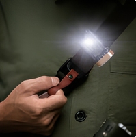 Mini lampe LED magnétique à clipser sur casquette, rechargeable par Type-C, lampe torche portable pour porte-clés