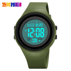 Skmei <b>Digital</b> Watch Men Tpu Strap 3Bar Waterproof Electronic Alarm <b>Clock</b> Sports Watch For Outdoor Activities - Product Image 2