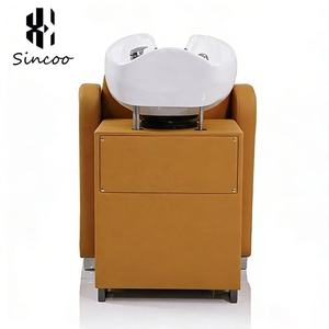 Fauteuil de massage en coton de luxe de haute qualité en forme d'orange, lit de shampoing personnalisable pour salon de coiffure - Product Image 5