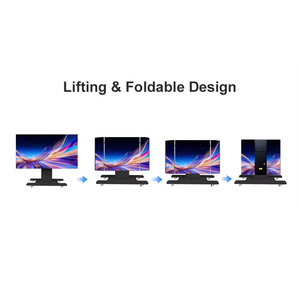 Pantalla LED Plegable Todo en Uno de 135/162 Pulgadas, Pantalla Móvil para Videoconferencias, para Salas de Reuniones, <span class=keywords><strong>Tiendas</strong></span> Minoristas y Centros Comerciales - Product Image 3