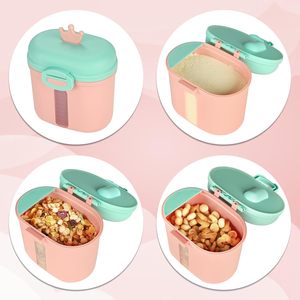 Boîte distributrice de formule portable avec cuillère, conteneur de <span class=keywords><strong>lait</strong></span> en <span class=keywords><strong>poudre</strong></span> pour voyage, étui de rangement épaissi pour collations, grande capacité pour l'alimentation - Product Image 6