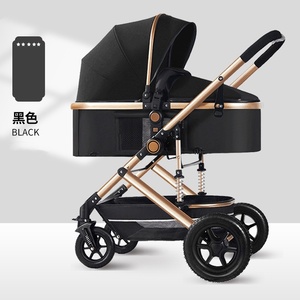 Poussettes, trotteurs et <span class=keywords><strong>porte</strong></span>-bébés de luxe 3-en-1, chariot de transport pliable et léger <span class=keywords><strong>pour</strong></span> enfants jusqu'à 3 ans - Product Image 2