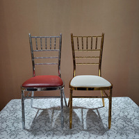 Chaises de salle à manger empilables en métal de style moderne et minimaliste pour hôtels, mariages et banquets en extérieur, vente en gros d'usine, origine Chine