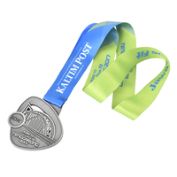 Personnalisation de haute qualité en alliage de zinc 3d médailles en métal doré conception rubans de médailles personnalisés