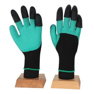 中国制造商泡沫涂层乳胶手套户外防护工作手套