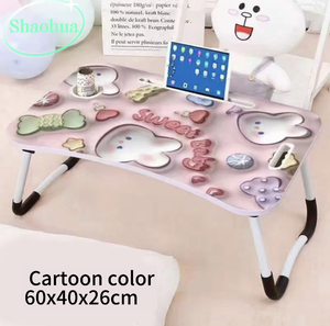 ラップトップテーブルラップデスク折りたたみ式プラスチック - Product Image 2