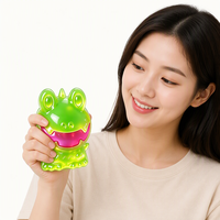 Jouet Squishy Grenouille Verte Mignonne à Remontée Lente, Anti-Stress, Doux pour la Main