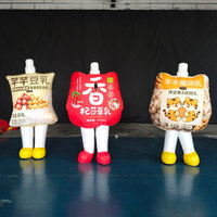 Disfraz de Mascota Inflable Resistente al Agua y al Sol, Figura Gigante de Dibujos Animados para Caminar, Directo de Fábrica, Personalizado, para Festivales de Comida