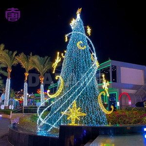 Sparkling Pine <b>Tree</b> <b>Light</b> Installation for Street Landscape Christmas Market and Holiday Event Decoration - Product Image 1