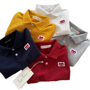 Polo à manches courtes Zhi Ma pour garçons et filles, nouvelle collection été 2025, en piqué de coton fin, couleur unie, anti-humidité - Product Image 5