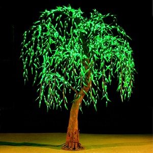 Guirlande lumineuse artificielle LED blanche de 2 m <span class=keywords><strong>en</strong></span> <span class=keywords><strong>métal</strong></span>, étanche IP65, pour décoration de jardin, fêtes, Noël, intérieur/extérieur - Product Image 4