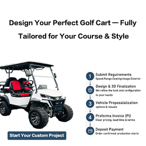 Daoda Voiturette de <span class=keywords><strong>golf</strong></span> électrique 4 places Modèle personnalisable Prix de gros pour les concessionnaires et les centres de villégiature - Product Image 5