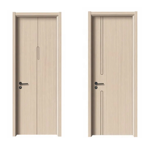 Vente en gros de modèles modernes Dalle personnalisée Portes en bois massif pour la maison Porte intérieure en wpc pour la chambre à coucher - Product Image 3