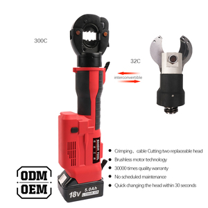 300 32c Thép Không Gỉ Pin-Hoạt Động Thủy Lực Cáp Lug Uốn Tóc Bồng Báo Chí Công Cụ Không Dây Ống Nước Ống Đồng Kìm Cắt - Product Image 2