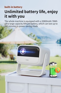 Proyector LED DLP 3D S7 1080P, 1300ANSI, Batería de 20800mAh, Android 11, Mini Portátil, Compatible con 4K, para Cine en Casa y Exteriores - Product Image 2