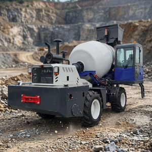 Camión Mezclador de Concreto Autocargable Azul de 5m³ con Radio de Giro Corto, Mezcladora Móvil para Trabajos de Ingeniería - Product Image 4