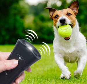 Sản Phẩm Vật Nuôi Con Chó Không Có Sbarking Thiết Bị Kiểm Soát Dualse Siêu Âm Chống Có Thể Sạc Lại Silencer 2025 Xách Tay <span class=keywords><strong>LED</strong></span> Siêu Âm Con Chó Huấn Luyện Viên - Product Image 1