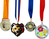 Médaille de marathon, de course à pied, de cyclisme, de piste et de terrain, de karaté, de sport, en métal, finition or et argent, sur mesure par le fabricant