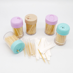 Stuzzicadenti in bambù sfuso con stuzzicadenti aromatizzati in legno a doppio punto - Product Image 6