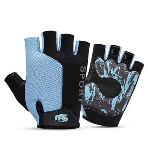 Gants de gymnastique en caoutchouc avec accents en cuir pour l'entraînement physique, la musculation et l'haltérophilie - Product Image 1