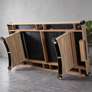 Mesa de Billar Plegable 3 en 1 de <span class=keywords><strong>7</strong></span> pies/8 pies - Mesa de Juego Multiusos Portátil con Tablero de Comedor y <span class=keywords><strong>Ping</strong></span> <span class=keywords><strong>Pong</strong></span> - Sin Ensamblaje, Lista para Enviar - Product Image 5