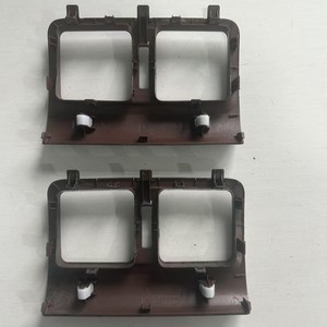 Toyota Camry 2012-2017 Rear Air Vent Trim Panel 58832-06030 Red And Black Peach Wood <b>ABS</b> Dash Frame - Product Image 2