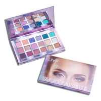 Palette de fards à paupières en poudre scintillante métallique luminescente personnalisée en gros avec des couleurs nudes à haute pigmentation