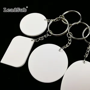 Leadsub New material PVC key chain lighter custom logo with plastic blank sublimation Personalized Blank