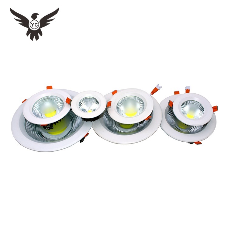 China, el mejor 12w dimmable integrado Luz de dirección ajustable techo luces downlight led redondas