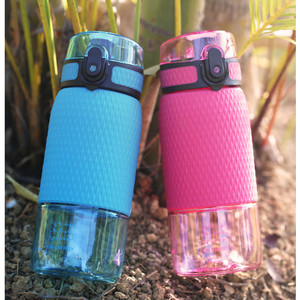Commercio all'ingrosso di UZSPACE Mini fresco riciclabile chiaro Tritan Bpa libero Eco Friendly plastica bicchiere bottiglia di acqua per ragazze signore - Product Image 3