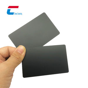 Échantillon gratuit noir mat or argent Nfc hybride carte en métal Ntag 213 puce cachée carte en métal pour carte de visite - Product Image 5