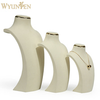 Support de présentation de collier WYP, buste à bijoux pour magasin de bijoux de luxe, présentoir de comptoir, bustes à colliers, présentoir de bijoux, mannequin
