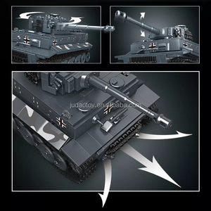 MOULD KING 20014 Puzzle <span class=keywords><strong>Tank</strong></span> télécommandé, blocs de construction, char de combat militaire, briques MOC, jouet éducatif, kit de briques - Product Image 5