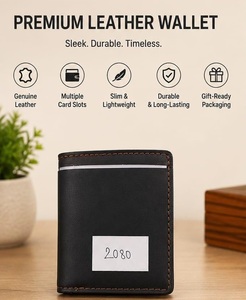 Handcrafted Genuine Leather <b>Wallet</b> for Men with Elegant Finish and <b>Long</b> Lasting Durability - Product Image 1