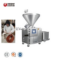 Équipement de transformation de viande Helper, certifié CE ISO, machine de remplissage de viande, pompe à saucisses sous vide automatique 3 tonnes/h, pour snacks de bœuf