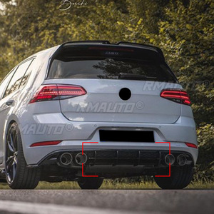 สปอยเลอร์กันชนหลัง  ลิ้นกันชนหลัง  ฝาครอบป้องกันกันชนหลัง  สำหรับ VW Golf 7.5R ชุดแต่ง  อุปกรณ์ตกแต่งรถยนต์ - Product Image 5